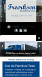 Mobile Screenshot of freerksentrucking.com